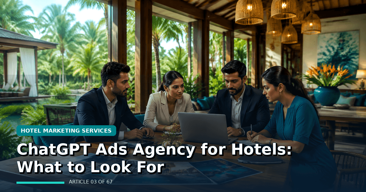 ChatGPT Ads Agency for Hotels: What to Look For