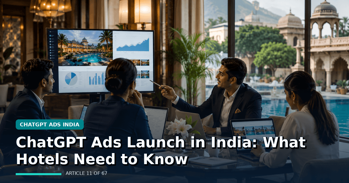 ChatGPT Ads Launch in India: What Hotels Need to Know