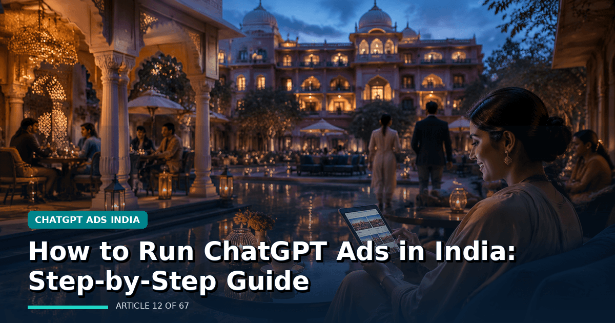 How to Run ChatGPT Ads in India: Step-by-Step Guide