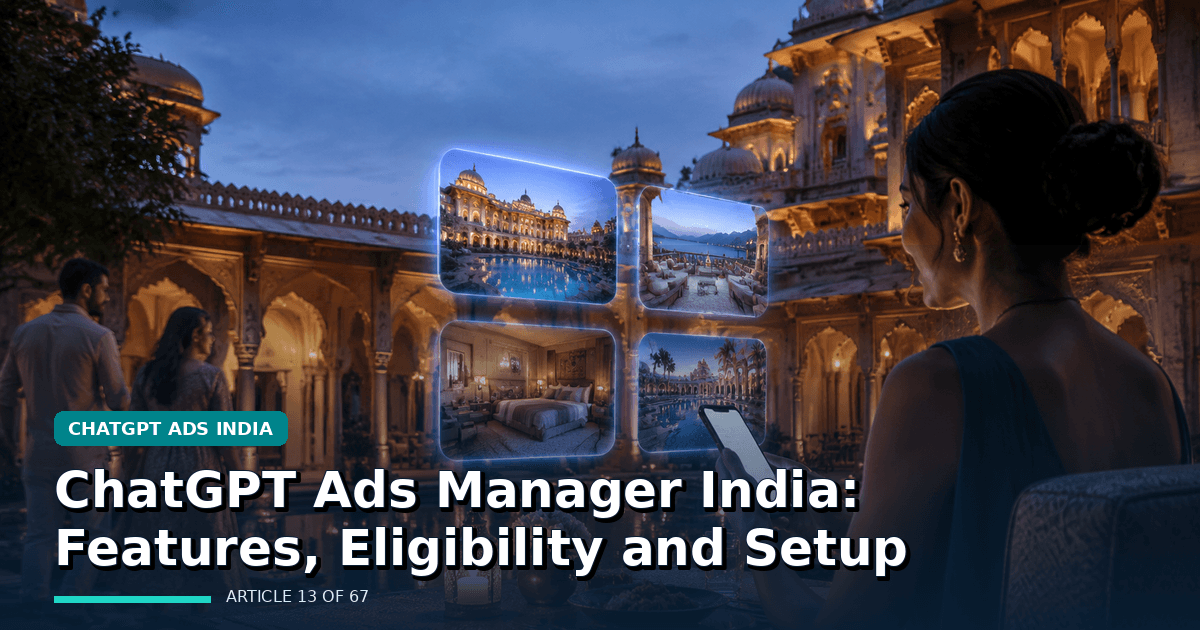 ChatGPT Ads Manager India: Features, Eligibility and Setup