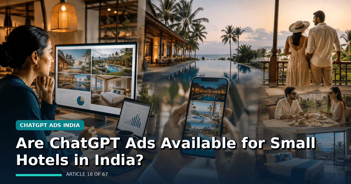 Are ChatGPT Ads Available for Small Hotels in India?