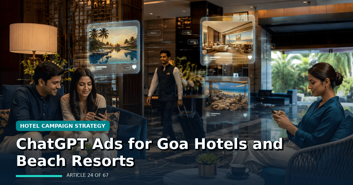 ChatGPT Ads for Goa Hotels and Beach Resorts