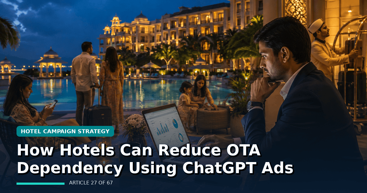 How Hotels Can Reduce OTA Dependency Using ChatGPT Ads