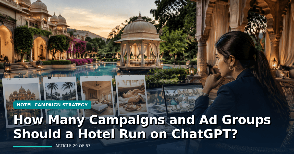 How Many Campaigns and Ad Groups Should a Hotel Run on ChatGPT?