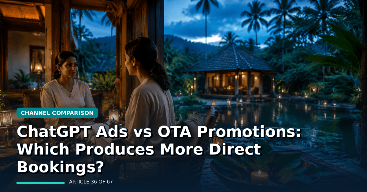 ChatGPT Ads vs OTA Promotions: Which Produces More Direct Bookings?