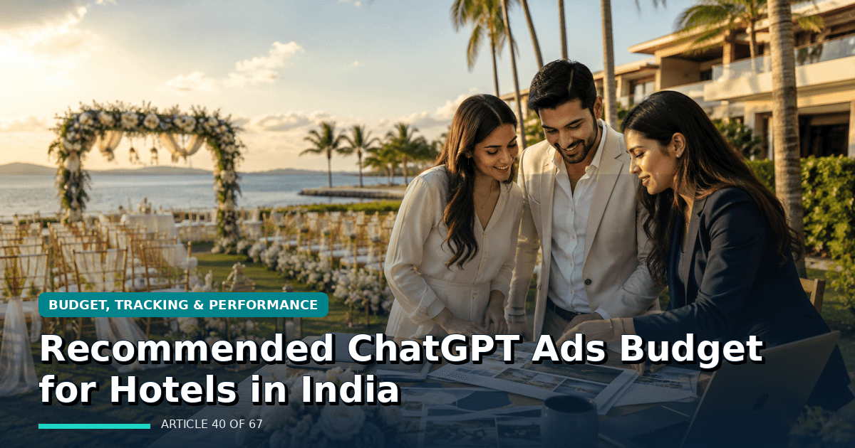 Recommended ChatGPT Ads Budget for Hotels in India