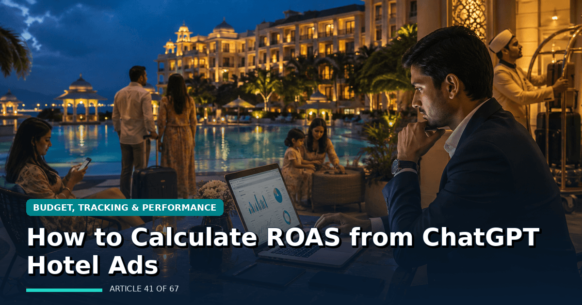 How to Calculate ROAS from ChatGPT Hotel Ads