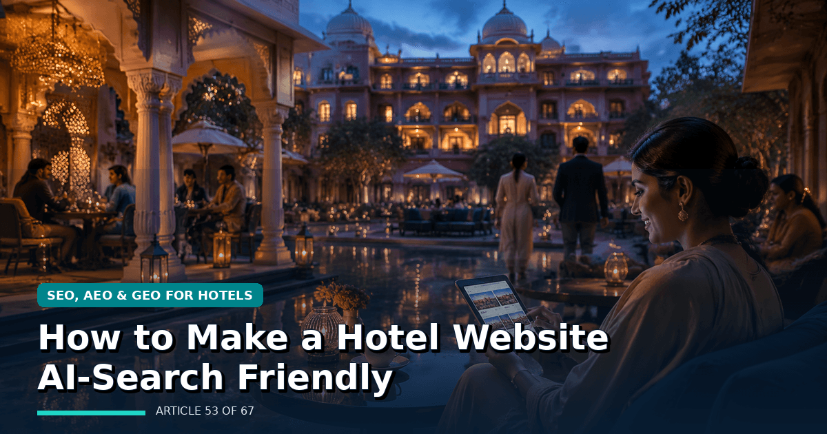 How to Make a Hotel Website AI-Search Friendly
