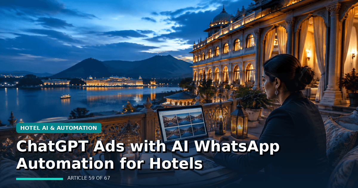 ChatGPT Ads with AI WhatsApp Automation for Hotels