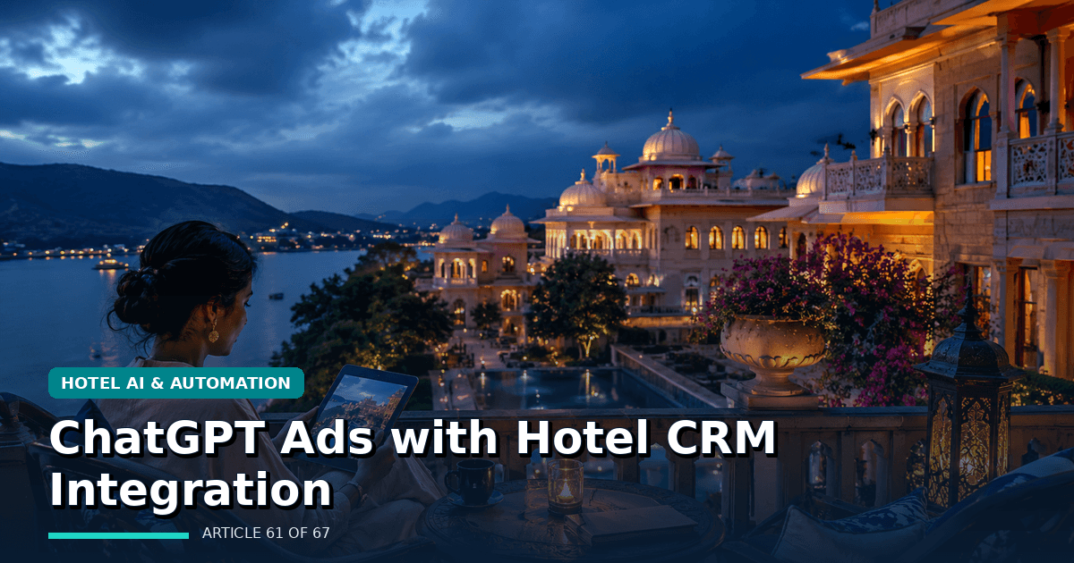 ChatGPT Ads with Hotel CRM Integration