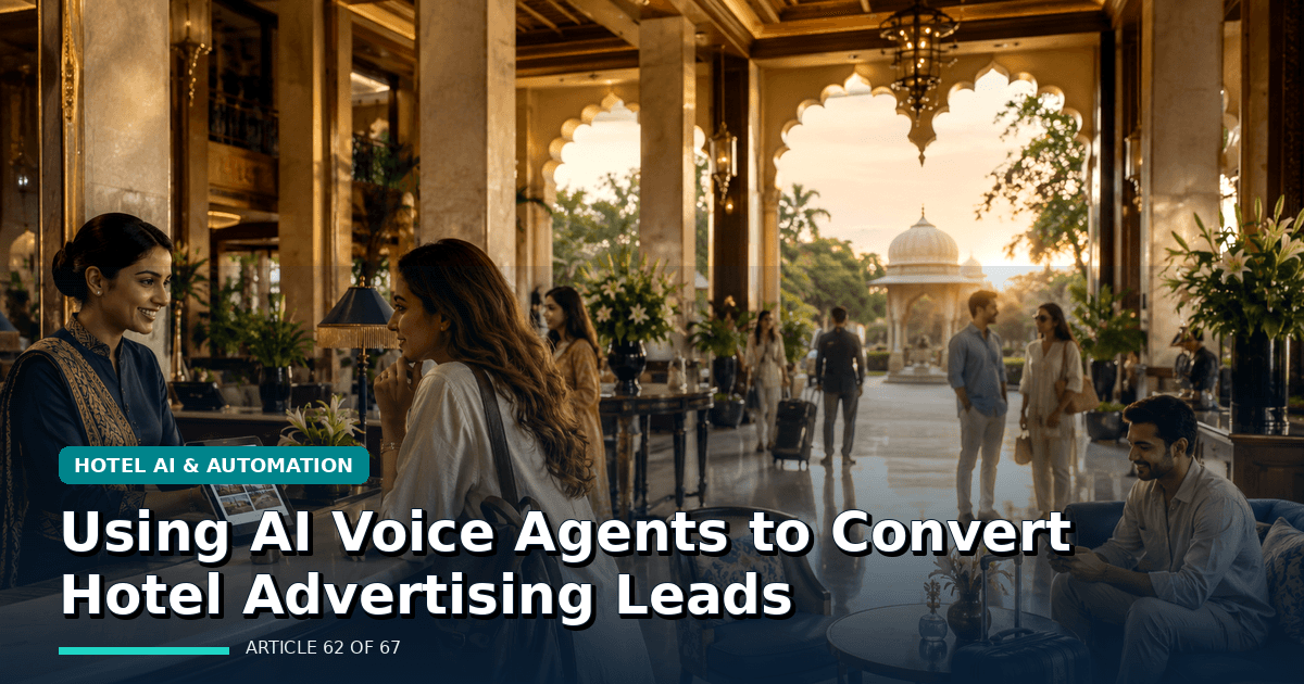 Using AI Voice Agents to Convert Hotel Advertising Leads