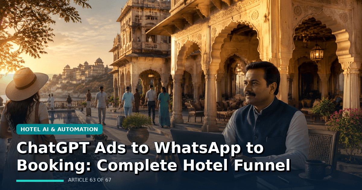 ChatGPT Ads to WhatsApp to Booking: Complete Hotel Funnel