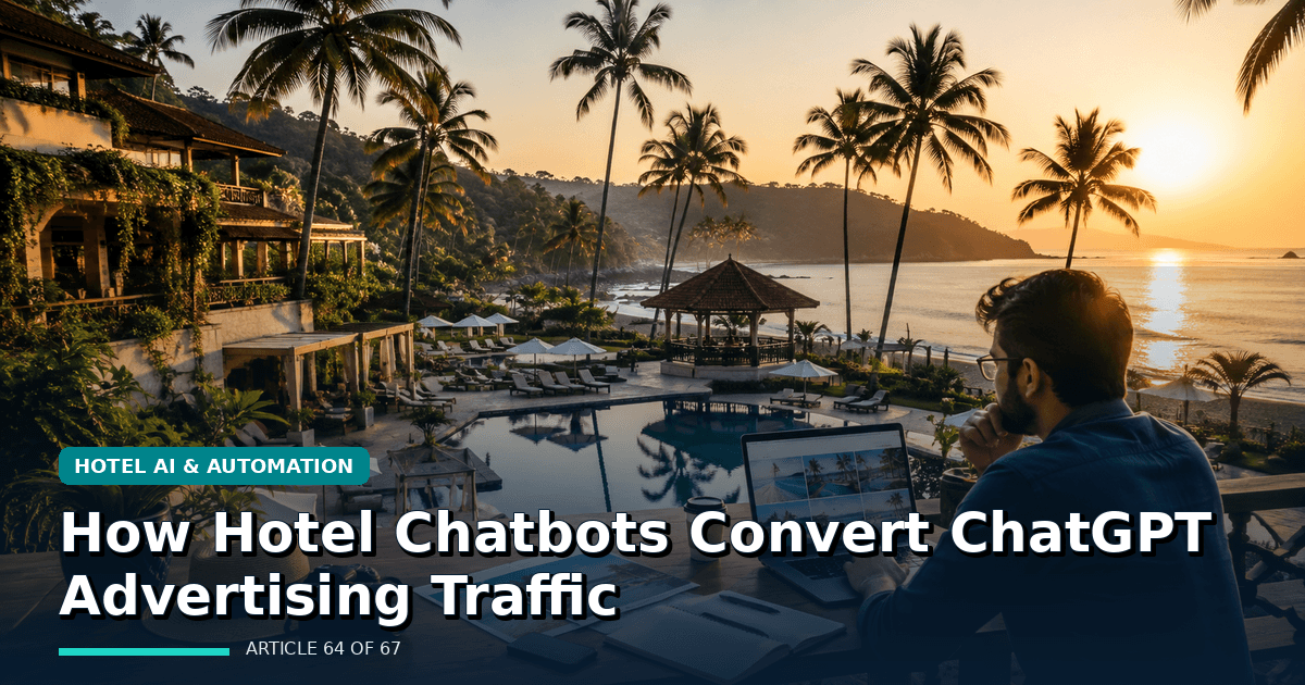 How Hotel Chatbots Convert ChatGPT Advertising Traffic