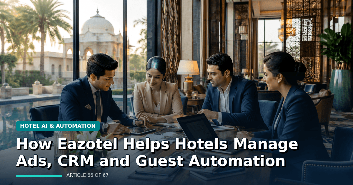 How Eazotel Helps Hotels Manage Ads, CRM and Guest Automation