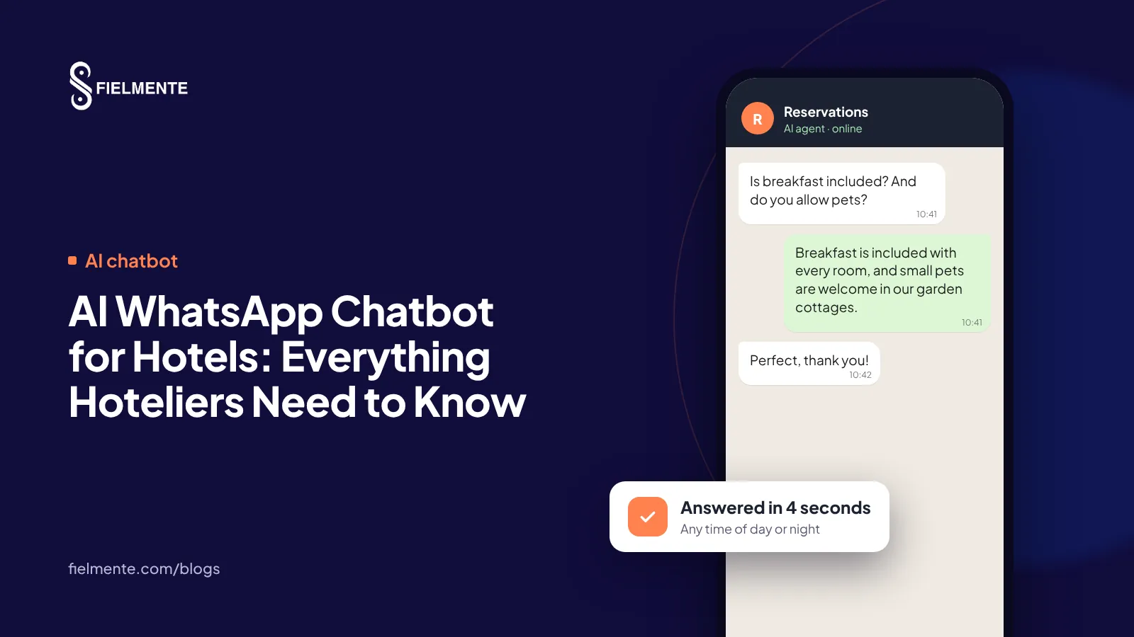 AI WhatsApp Chatbot for Hotels: Everything Hoteliers Need to Know