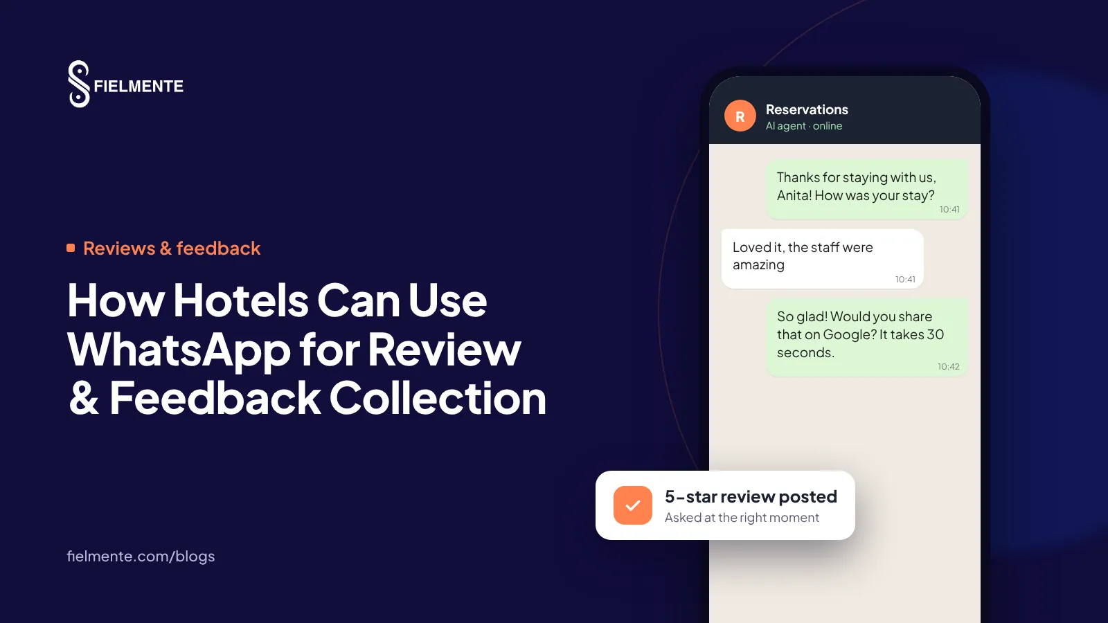 How Hotels Can Use WhatsApp for Review & Feedback Collection