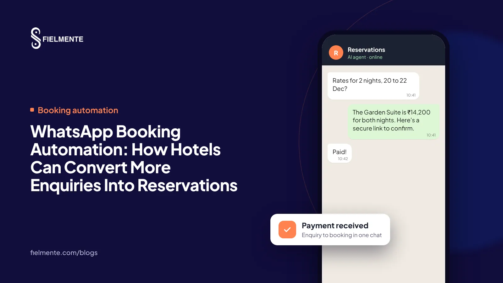 WhatsApp Booking Automation: How Hotels Can Convert More Enquiries Into Reservations
