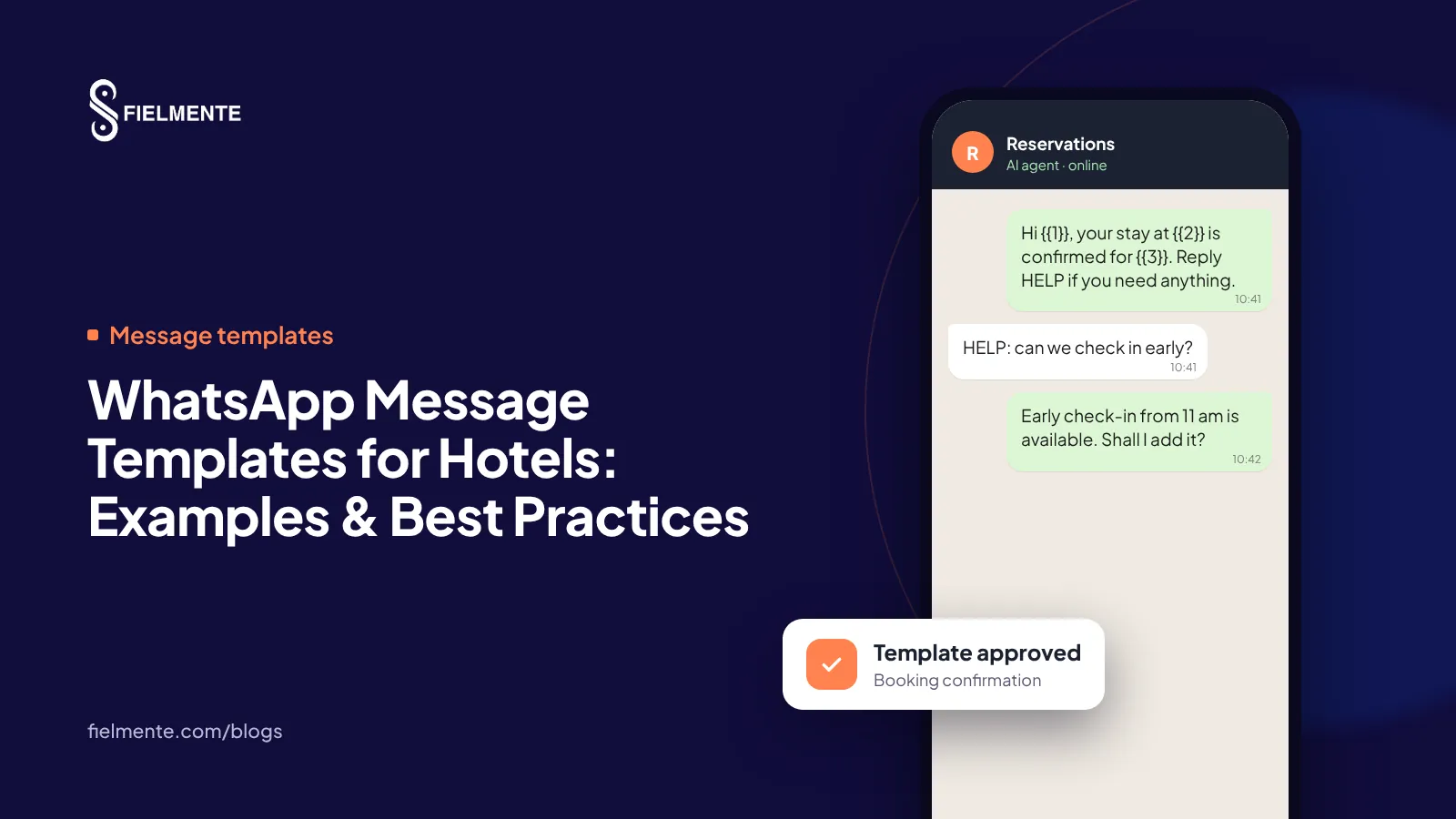 WhatsApp Message Templates for Hotels: Examples & Best Practices