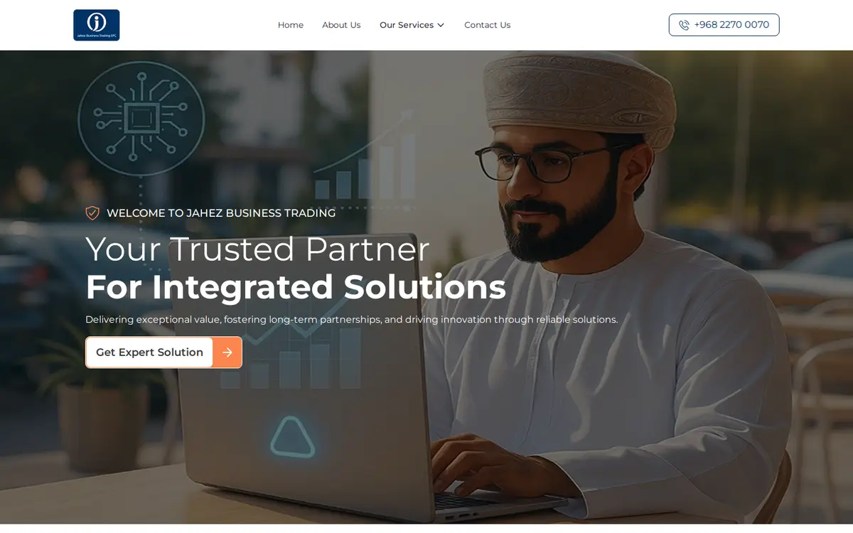 Jahez Oman website, desktop view