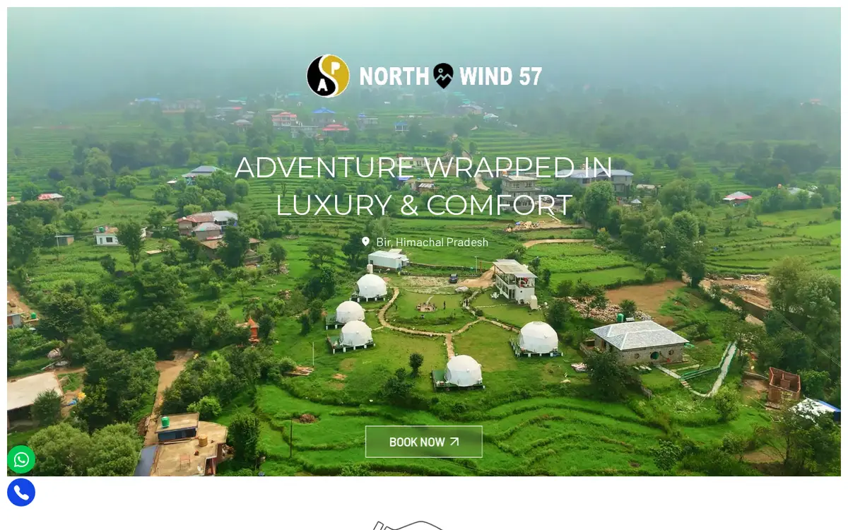 Northwind 57 website, desktop view