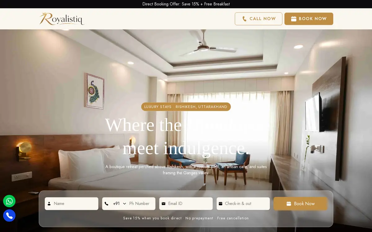Royalistiq website, desktop view